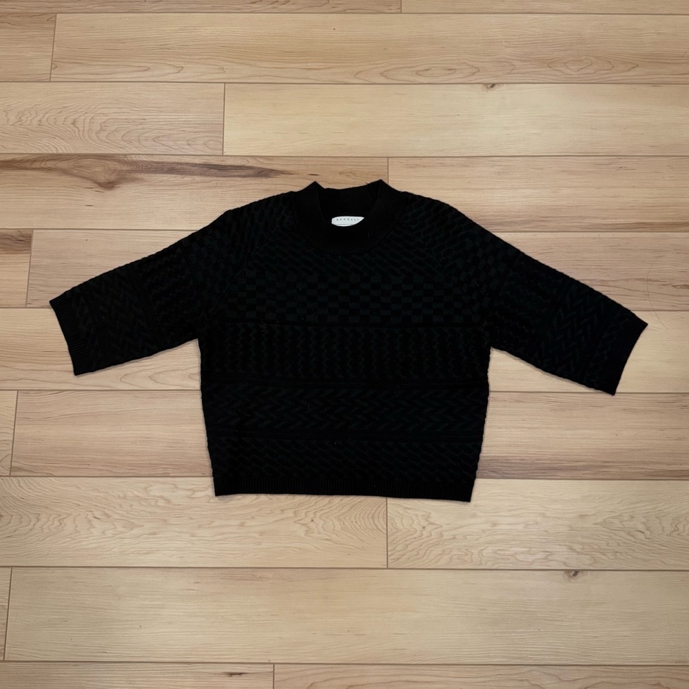 Kendall & Kylie Black Cowl Neck Sweater
